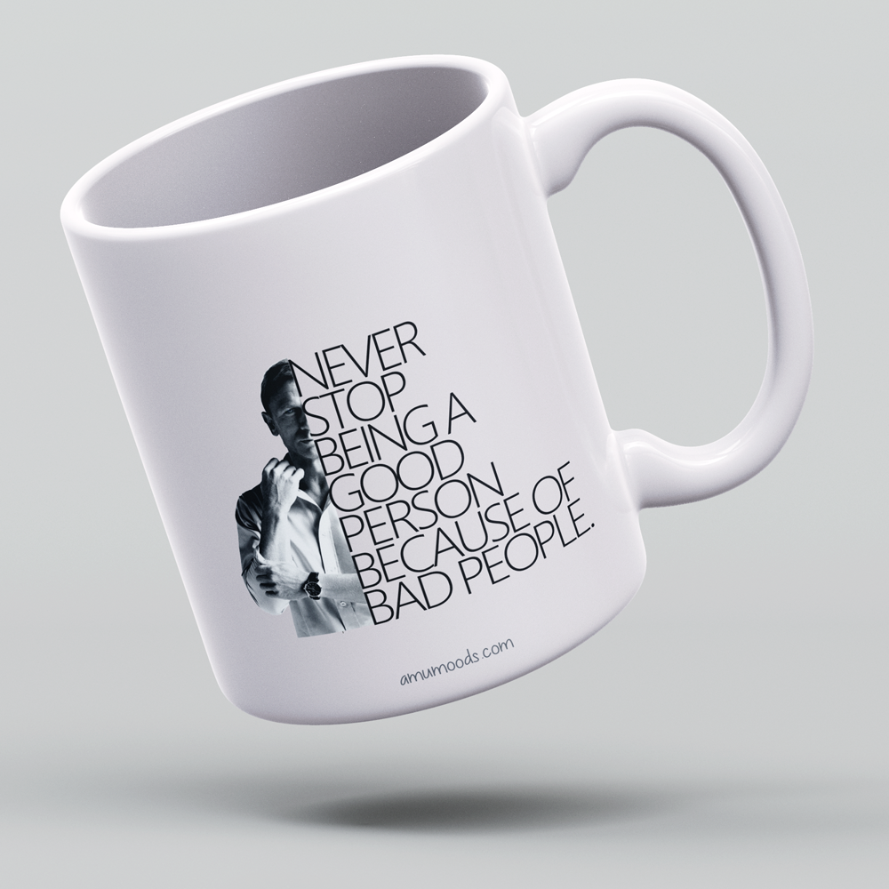 Never Stop Being a Nice Person – Motivational Mug